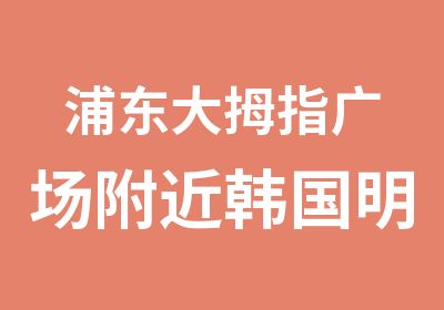 浦东大拇指广场附近韩国明星MV爵士舞街舞