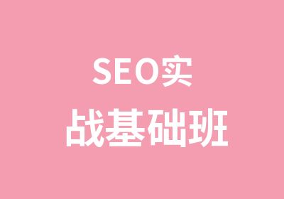 SEO实战基础班