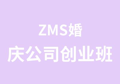 ZMS婚庆公司创业班