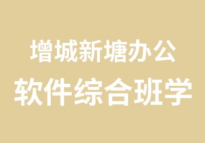 增城新塘办公软件综合班学习