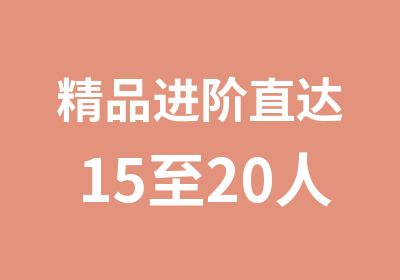 精品进阶直达15至20人班