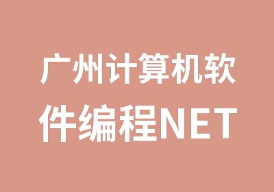 广州计算机软件编程NET方向培训机构