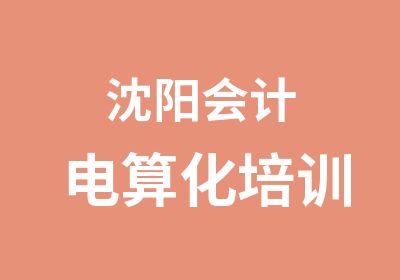 沈阳会计电算化培训