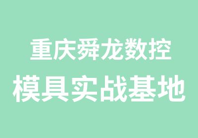 重庆舜龙数控模具实战基地