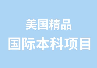 美国精品国际本科项目