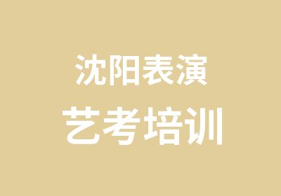 沈阳表演艺考培训