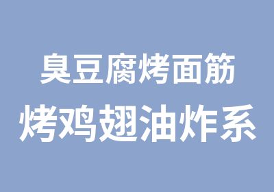 臭豆腐烤面筋烤鸡翅油炸系列卤肉等