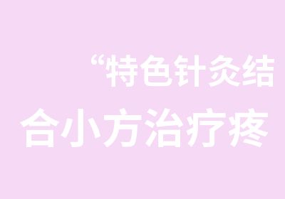 “特色针灸结合小方治疗疼痛及疑难杂症临床研修班”