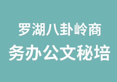 罗湖八卦岭商务办公文秘培训班哪里好