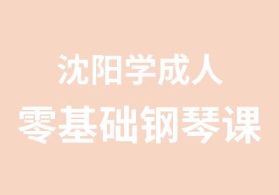 沈阳学成人零基础钢琴课