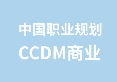 中国职业规划CCDM商业咨询班