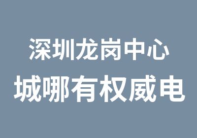 深圳龙岗中心城哪有电脑办公软件培训