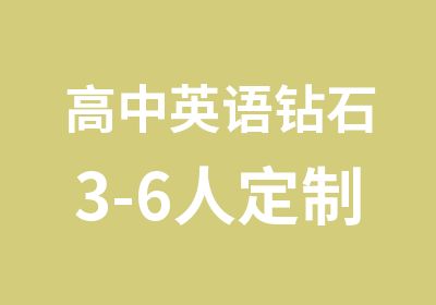 高中英语钻石3-6人定制班