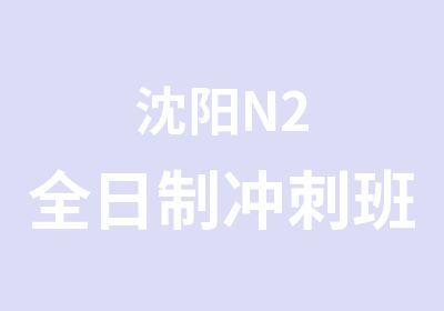 沈阳N2冲刺班