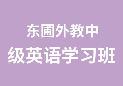 东圃外教中级英语学习班