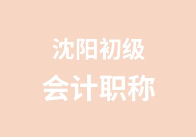 沈阳初级会计职称