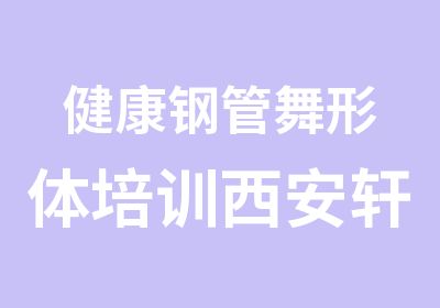 健康钢管舞形体培训西安轩依舞蹈