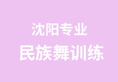 沈阳专业民族舞训练