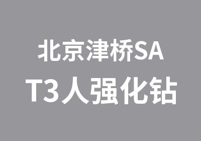 北京津桥SAT3人强化钻石班
