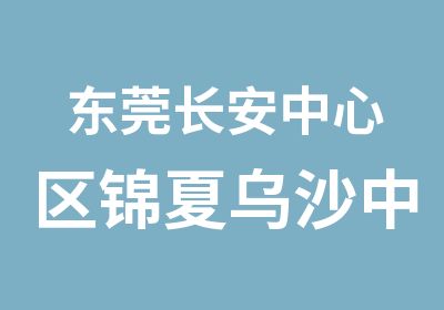 东莞长安中心区锦夏乌沙中小学生英语补习班