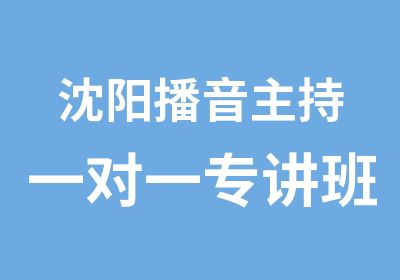 沈阳播音主持专讲班