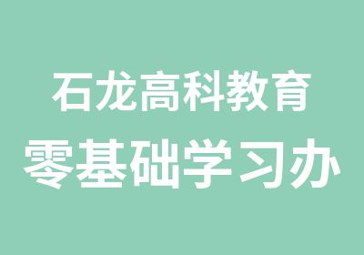 石龙高科教育零基础学习办公软件