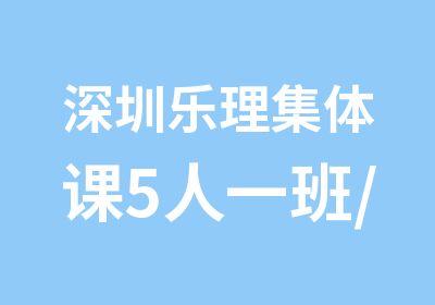 深圳乐理集体课5人一班/教学