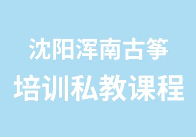 沈阳浑南古筝培训私教课程