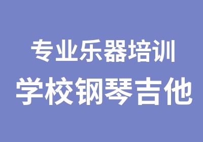 专业乐器培训学校钢琴吉他贝斯鼓