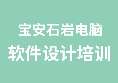 宝安石岩电脑软件设计培训