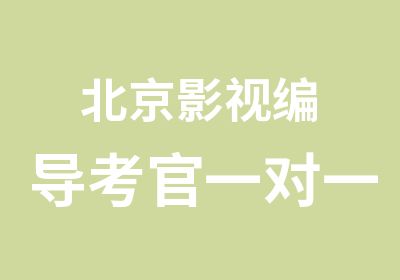 北京影视编导考官