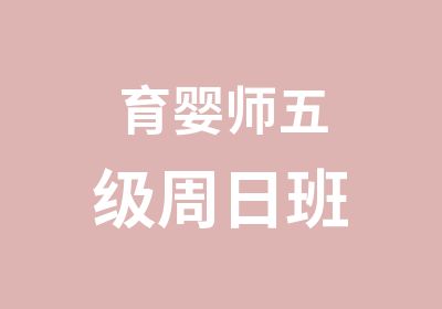 育婴师五级周日班