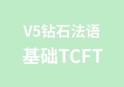 V5钻石法语基础TCFTEF400分课