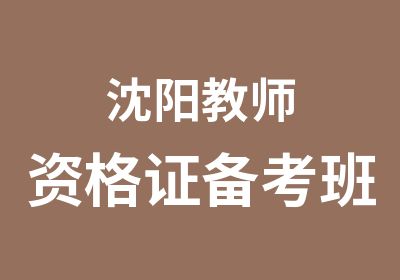 沈阳教师资格证备考班