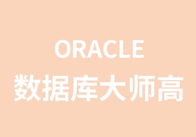ORACLE数据库大师研修班辅导