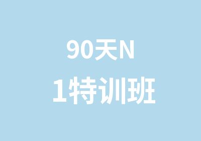 90天N1特训班