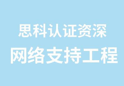 思科认证网络支持工程师