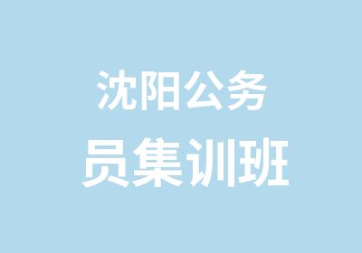 沈阳公务员集训班