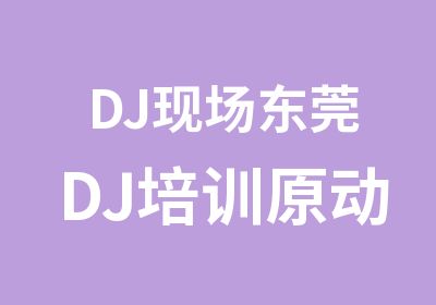 DJ现场东莞DJ培训原动力DJ学校