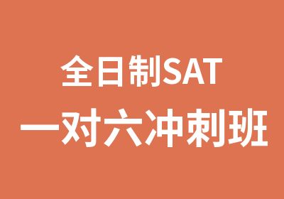 SAT一对六冲刺班