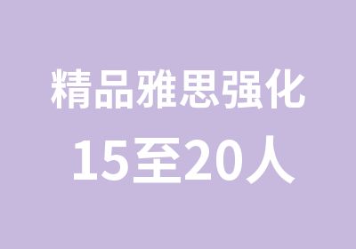 精品雅思强化15至20人班