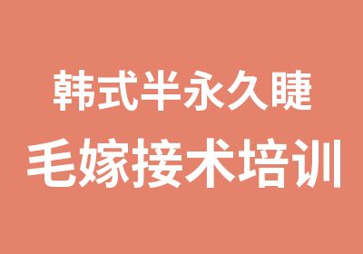 韩式半永久睫毛嫁接术培训班