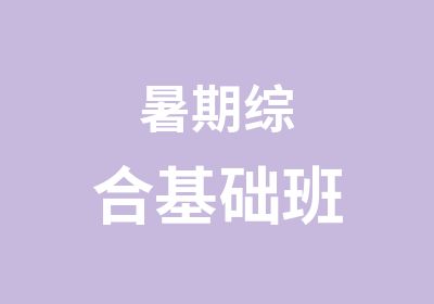 暑期综合基础班