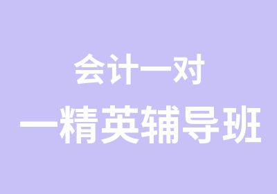 会计精英辅导班