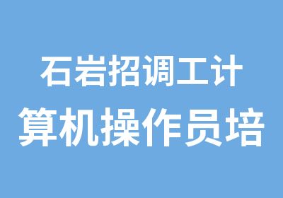 石岩招调工计算机操作员培训学习班