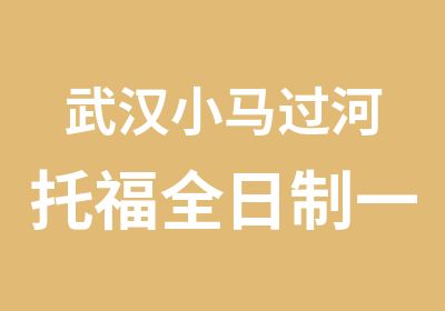 武汉小马过河托福强化级辅导班