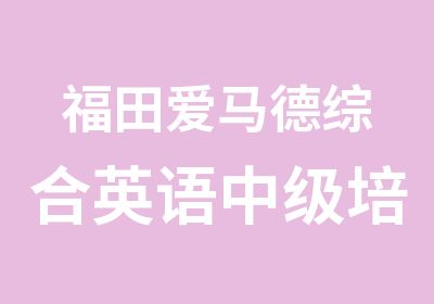 福田爱马德综合英语中级培训