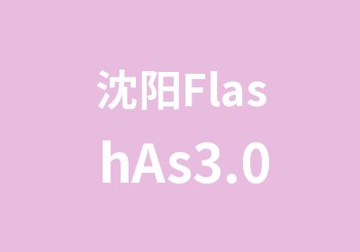 沈阳FlashAs3.0中级班