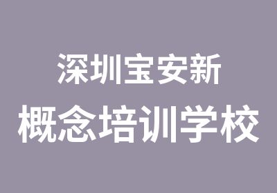 深圳宝安新概念培训学校