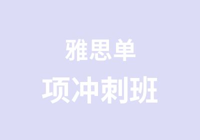 雅思单项冲刺班